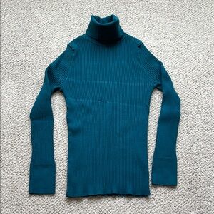 Loft Teal Turtleneck Women's Sweater